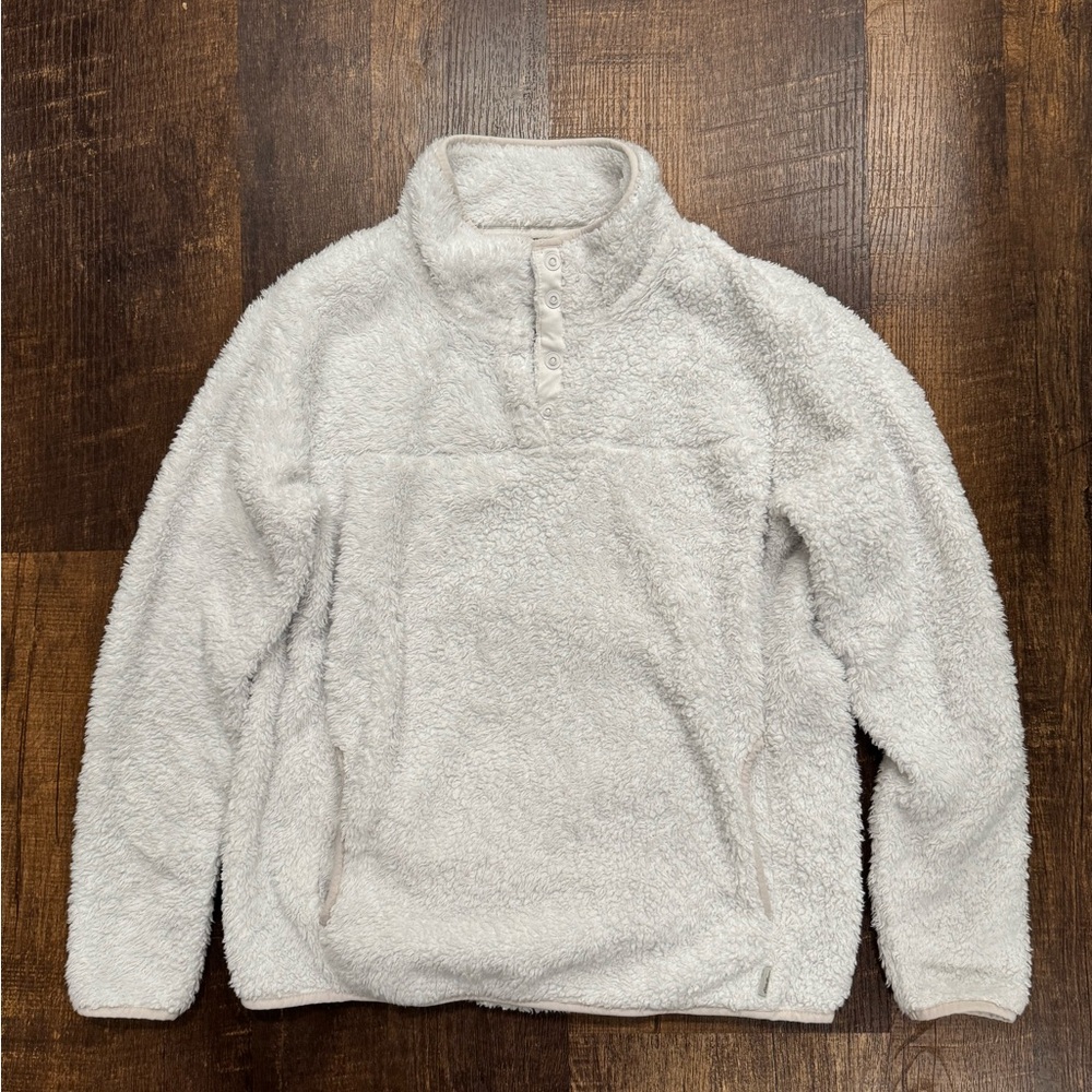 Eddie Bauer women’s Cream Fleece Sweater